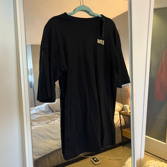 Roxy Macrame Hour Anthracite Graphic T Shirt Tee Oversized, XS, NWT - Picture 4 of 9